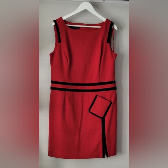 2 for $75 - Jones & Co Women’s Sz 14 Red Dress - Picture 1 of 2